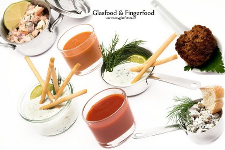 Fingerfood und Partyfood im Glas