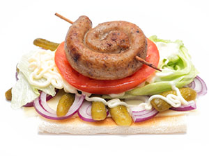 Heimathäppchen Bratwurstschnecke