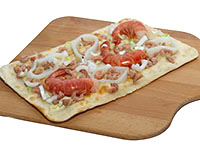 Flammkuchen mit Scampi