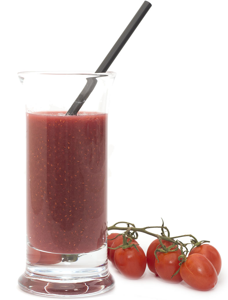 Selbst gemachter Tomaten-Smoothie